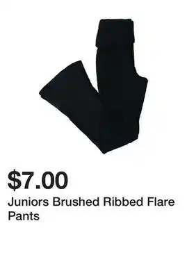Five Below Juniors Brushed Ribbed Flare Pants offer