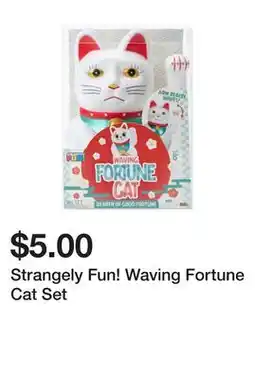 Five Below Strangely Fun! Waving Fortune Cat Set offer