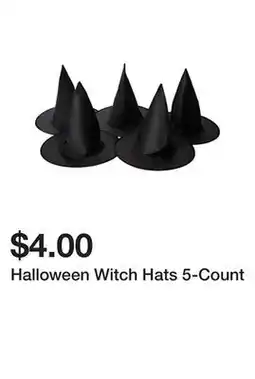 Five Below Halloween Witch Hats 5-Count offer