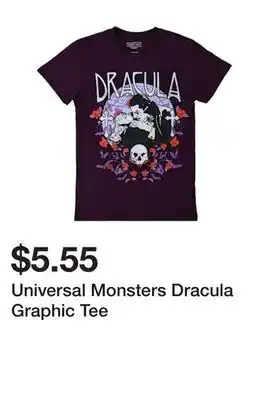 Five Below Universal Monsters Dracula Graphic Tee offer