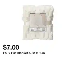 Five Below Faux Fur Blanket 50in x 60in offer