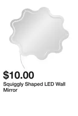 Five Below Squiggly Shaped LED Wall Mirror offer