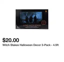 Five Below Witch Stakes Halloween Decor 3-Pack - 4.5ft offer