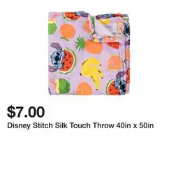 Five Below Disney Stitch Silk Touch Throw 40in x 50in offer