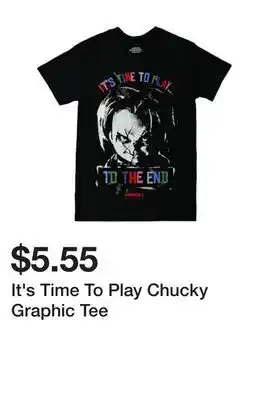 Five Below It's Time To Play Chucky Graphic Tee offer