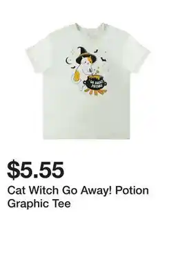 Five Below Cat Witch Go Away! Potion Graphic Tee offer