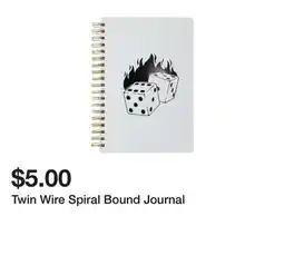 Five Below Twin Wire Spiral Bound Journal offer