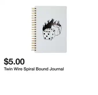 Five Below Twin Wire Spiral Bound Journal offer