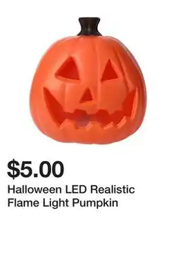 Five Below Halloween LED Realistic Flame Light Pumpkin offer