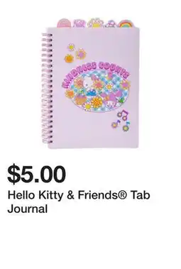 Five Below Hello Kitty & Friends Tab Journal offer
