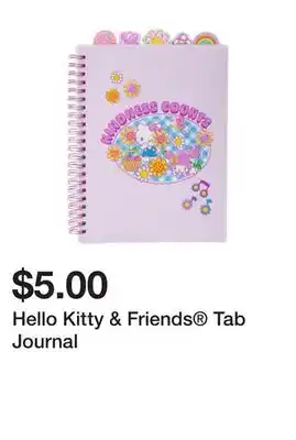 Five Below Hello Kitty & Friends Tab Journal offer