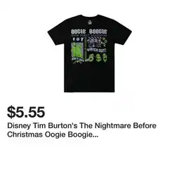 Five Below Disney Tim Burton's The Nightmare Before Christmas Oogie Boogie Graphic Tee offer