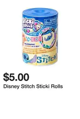 Five Below Disney Stitch Sticki Rolls offer