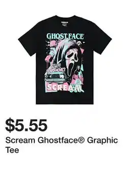 Five Below Scream Ghostface Graphic Tee offer