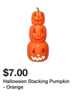 Five Below Halloween Stacking Pumpkin - Orange offer