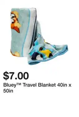 Five Below Bluey Travel Blanket 40in x 50in offer