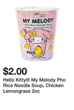 Five Below Hello Kitty My Melody Pho Rice Noodle Soup, Chicken Lemongrass 2oz offer