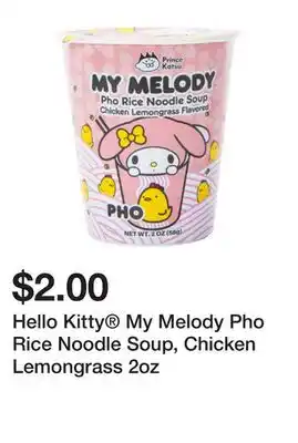 Five Below Hello Kitty My Melody Pho Rice Noodle Soup, Chicken Lemongrass 2oz offer