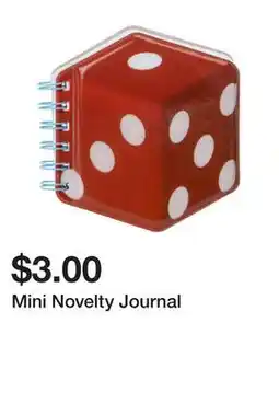 Five Below Mini Novelty Journal offer