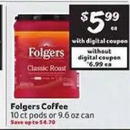 Winn Dixie Folgers Coffee offer