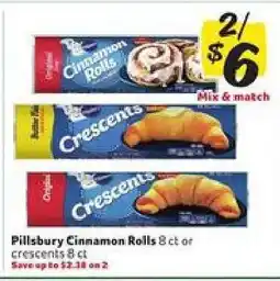 Winn Dixie Pillsbury Cinnamon Rolls or Crescents offer