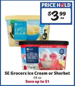 Winn Dixie SE Grocers Ice Cream or Sherbet offer