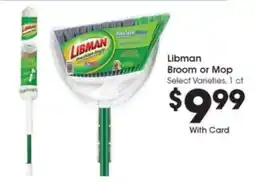 Kroger Libman Broom or Mop offer