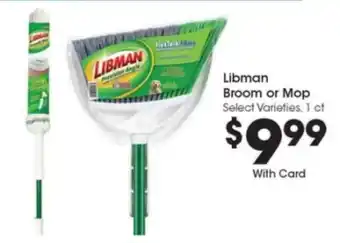 Kroger Libman Broom or Mop offer