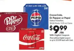 Kroger Coca-Cola, Dr Pepper or Pepsi offer