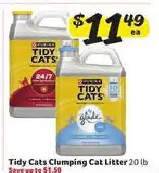Winn Dixie Tidy Cats Clumping Cat Litter offer