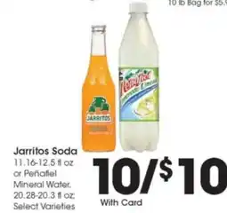 Kroger Jarritos Soda or Peñafiel Mineral Water offer
