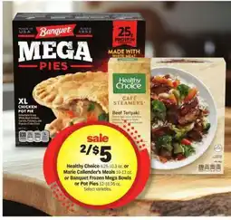 Meijer Healthy Choice or Marie Callender's Meals or Banquet Frozen Mega Bowls or Pot Pies offer