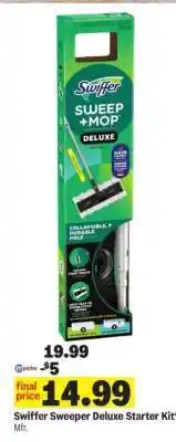 Meijer Swiffer Sweeper Deluxe Starter Kit offer