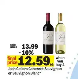 Meijer Josh Cellars Cabernet Sauvignon or Sauvignon Blanc offer