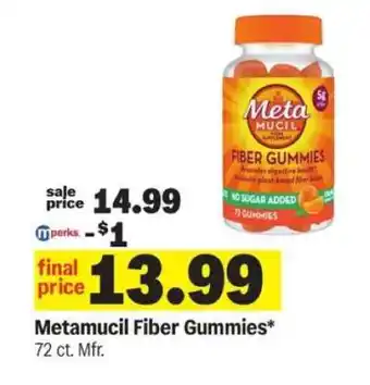Meijer Metamucil Fiber Gummies offer