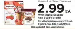 Food 4 Less Häagen-Dazs Cones offer
