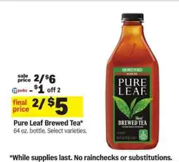 Meijer Pure Leaf Brewed Tea offer