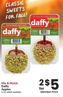 Albertsons Daffy apples offer