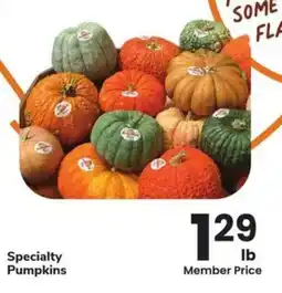 Albertsons Specialty pumpkins offer