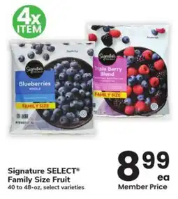Albertsons Signature select family size fruit offer