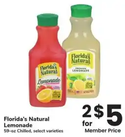 Albertsons Florida's Natural Lemonade offer