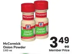 Albertsons McCormick Onion Powder offer