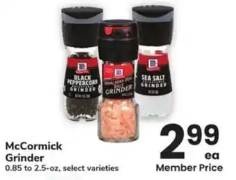 Albertsons McCormick Grinder offer