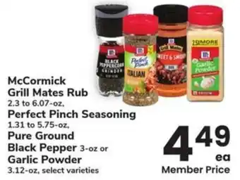 Albertsons McCormick Grill Mates Rub offer