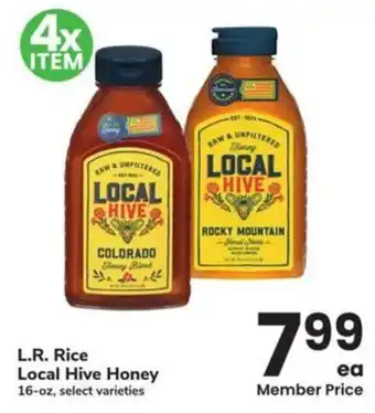 Albertsons L.R. Rice Local Hive Honey offer