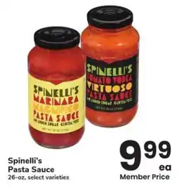 Albertsons Spinelli's Pasta Sauce offer