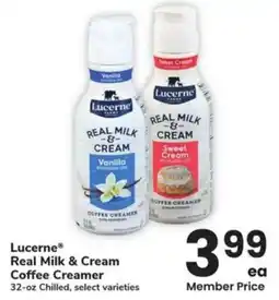 Albertsons Lucerne real milk & cream coffee creamer offer