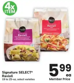 Albertsons Signature select ravioli offer