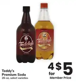 Albertsons Teddy's Premium Soda offer