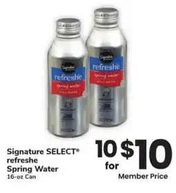 Albertsons Signature select refreshe spring water offer
